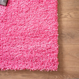 "Bravich Pink Thick Shaggy Rug - California - 140X200Cm (4'6"" X 6'6"")" - thumbnail 7