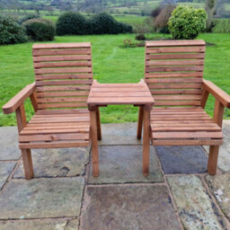 Churnet Valley Garden Furniture Ltd Churnet Valley Garden Furniture Valley Love Seat Square - thumbnail 2