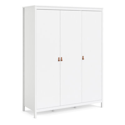 Furniture To Go Barcelona Wardrobe With 3 Doors In White - image 1