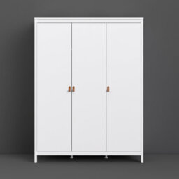 Furniture To Go Barcelona Wardrobe With 3 Doors In White - thumbnail 6