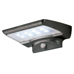 Luminosa Lighting Luminosa Solar Led Outdoor Surface Mounted Wall Light Black Ip44