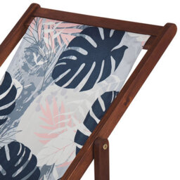 Beliani Set Of 2 Sun Lounger Replacement Fabrics Anzio/avellino 113 X 44 Cm Blue - thumbnail 4