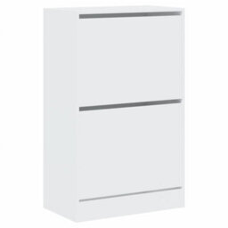 Berkfield Shoe Cabinet White 60X34X96.5 Cm Engineered Wood - thumbnail 4