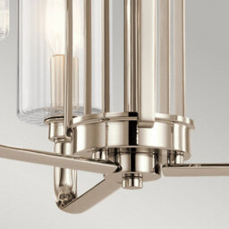 Luminosa Lighting Luminosa Kichler Kimrose Multi Arm Pendant Ceiling Light Polished Nickel - thumbnail 4