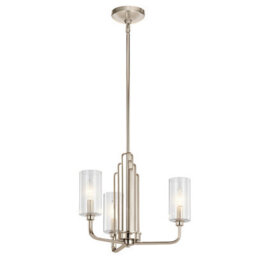 Luminosa Lighting Elstead Kichler Kimrose Multi Arm Pendant Ceiling Light Polished Nickel