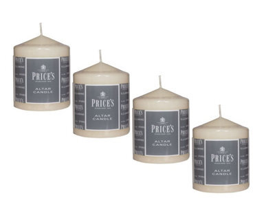 Price's 4X Prices Altar Candle - 10Cm X 8Cm - 50 Hours Burn Time - image 1
