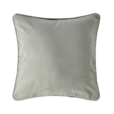 Homescapes Cotton Plain Grey Cushion Cover, 30 X 30 Cm - image 1