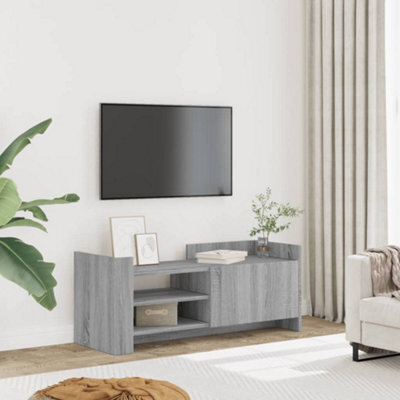 Berkfield Tv Cabinet Grey Sonoma 100X35X40 Cm Engineered Wood - image 1