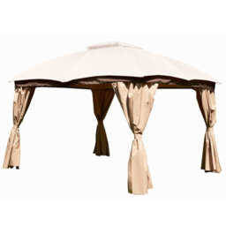 Glendale Garden & Leisure Rio Gazebo Curtain Set - Mocha - thumbnail 2