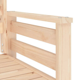 Walplus Garden Bench With Table 2-Seater Solid Wood Pine - thumbnail 6