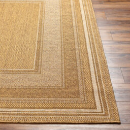 Livabliss Pismo Beach-Modern Tan Yellow Brown Graphic In- & Outdoor Jute-Look Rug 160 X 213 Cm Easy Care, Non Shedding - thumbnail 5