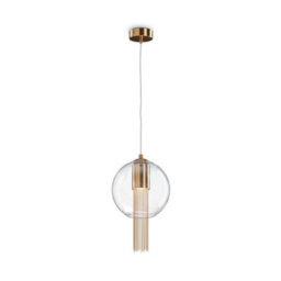 Luminosa Lighting Luminosa Maytoni Flusso I Modern Slim Pendant Ceiling Light Bronze Gu10 - thumbnail 4