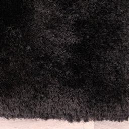Black Plain Shaggy Handmade Luxurious Sparkle Rug Easy To Clean Living Room And Bedroom-120Cm X 170Cm - thumbnail 5