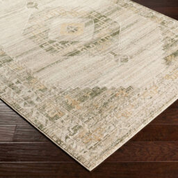 Livabliss Fifth Avenue-Vintage Green Brown Grey Traditional Boho Fringe Living Dining Bedroom Rug 152 X 225 Cm Easy Care, Non Shedding - thumbnail 6