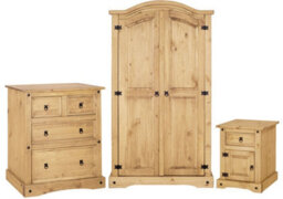 Mews Corona 4 Drawer Chest Of Drawers 2 + 2 Solid Mexican Pine - thumbnail 4