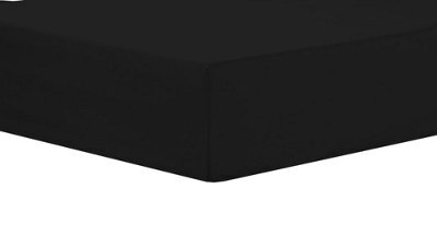 Basics Extra Deep Fitted Sheet In Black - King