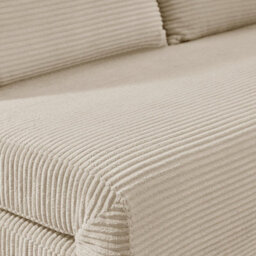 Furniturebox Uk Bobby Cream Jumbo Corduroy Double Folding Sofa Bed - thumbnail 6