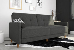 Dorel Home Andora Sprung Sofa Bed In Fabric Grey - thumbnail 6