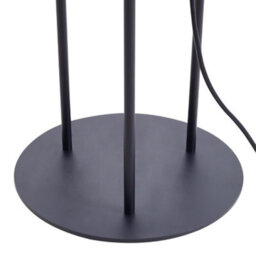Darphe Three Headed Hemp Rope Lampshade Floor Lamp  With Metal Tray Table And Foot Switch - thumbnail 8