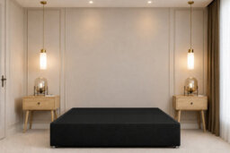 "Nexus Windsor Plush Divan, Black, 54"" Winged Hb, 2 Drawers Foot-End, Open Coil Mattress, Super King" - thumbnail 7