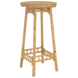 Walplus Durable Outdoor Bar Table Round 55X100 Cm Bamboo - thumbnail 7