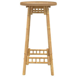 Walplus Durable Outdoor Bar Table Round 55X100 Cm Bamboo - thumbnail 6