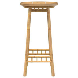 Walplus Durable Outdoor Bar Table Round 55X100 Cm Bamboo - thumbnail 5