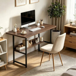 Compact Computer Desklaptop Pc Study Desk ,space-Saving Design - thumbnail 5