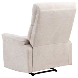 Beliani Recliner Chair Everton With Footrest Fabric Beige - thumbnail 7