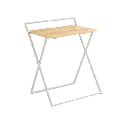 Sobuy Fwt88-Nw, Foldable Desk Computer Desk Workstation Writing Desk Teenagers Desk,wood Effect,w63.5Xd40Xh78.5 - image 1
