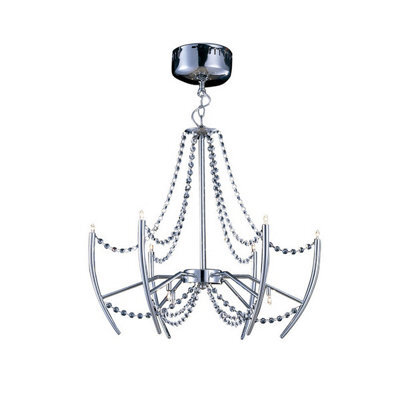 Luminosa Lighting Luminosa Zest Pendant Round 9 Light G4 Polished Chrome/crystal, Not Led/cfl Compatible - image 1