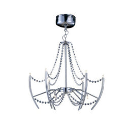 Luminosa Lighting Luminosa Zest Pendant Round 9 Light G4 Polished Chrome/crystal, Not Led/cfl Compatible - thumbnail 1