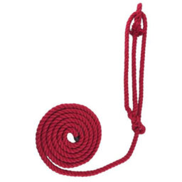 Ropeservices Uk 12mm Red Natural Cotton Plain Rope Halter X 8 Foot - thumbnail 2