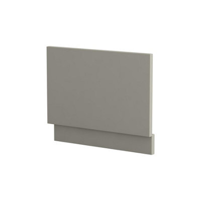 Royal Bathrooms Modena 750mm Satin Grey Mdf Straight Shower Bath End Panel Wooden - image 1