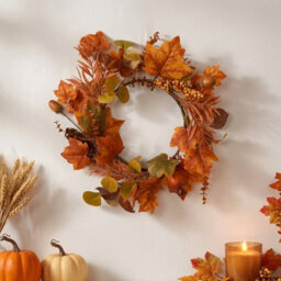 Garden Greatness Decorative Autumn Harvest Wreath - thumbnail 1