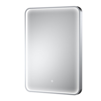 Hudson Reed Pictor Led Touch Sensor Inset Framed Mirror With Demister, Chrome, 700 X 500 mm - image 1