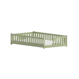 Arte Ivy Olive 120 X 200Cm European Small Double Low Bed - Foam/bonnell Mattress Included - thumbnail 5