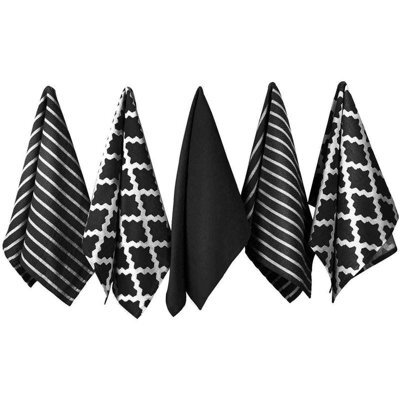 Penguin Home 100% Cotton Premium Quality Extra Large Tea Towel Sets - Pack Of 5 - image 1