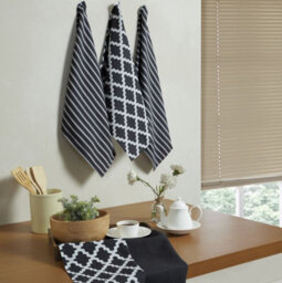 Penguin Home 100% Cotton Premium Quality Extra Large Tea Towel Sets - Pack Of 5 - thumbnail 3