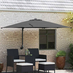 Walplus Garden Parasol Anthracite 248.5 X 247.5 X 160 Cm Fabric - thumbnail 1