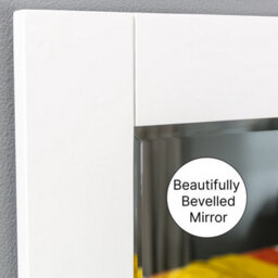 The Furniture Market Cheshire Cream Painted Large Wall Mirror - H 780mm X W 1080mm X D 20mm - thumbnail 5