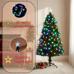Shatchi 6Ft/180Cm Diamonds Fibre Optic Christmas Tree Led Pre-Lit - thumbnail 9