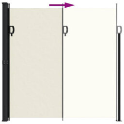 Berkfield Retractable Side Awning Cream 200X300 Cm - thumbnail 5
