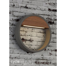 Luminosa Lighting Luminosa Cycle Wall Light, 10W Led, 3000K, 800Lm, Ip65, Dark Grey, 3Yrs Warranty - thumbnail 3