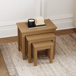 Lassic Vida Designs Ashton Nest Of Tables Set Of 3 Coffee Side End Table - thumbnail 4