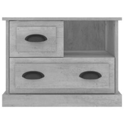 Berkfield Bedside Cabinet Concrete Grey 60X39X45 Cm - thumbnail 7