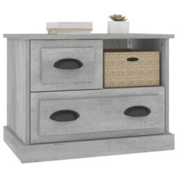 Berkfield Bedside Cabinet Concrete Grey 60X39X45 Cm - thumbnail 4
