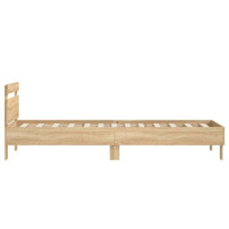Walplus Bed Frame Without Mattress With Headboard Sonoma Oak 90X200 Cm - thumbnail 6
