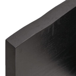 Berkfield Wall Shelf Dark Grey 60X50X4 Cm Treated Solid Wood Oak - thumbnail 3