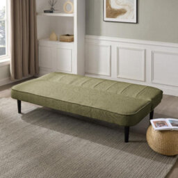Home Detail Begonia Clic-Clac Sofa Bed With Black Legs, Sage Green Boucle - thumbnail 2
